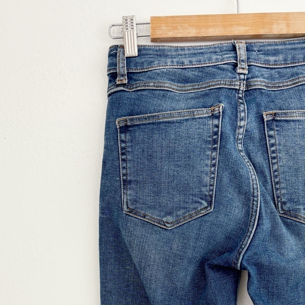 Zara Women Blue Washed High Rise Fly Zip Skinny Fit Casual Denim Jeans Size 4 - Picture 9 of 12